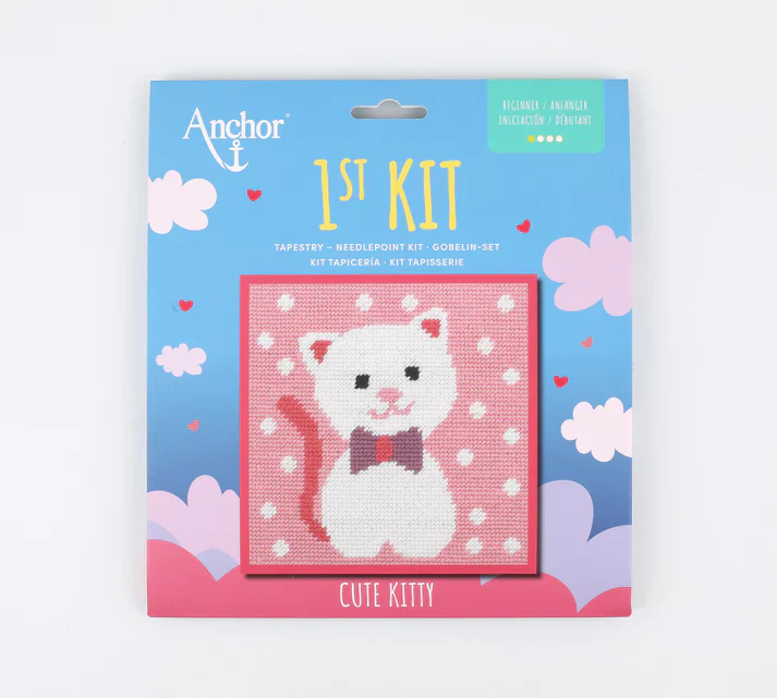 Anchor 1st Kit - Cute Kitty Tapestry Kit - Image 2
