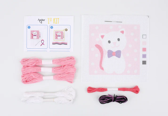 Anchor 1st Kit - Cute Kitty Tapestry Kit - Image 3