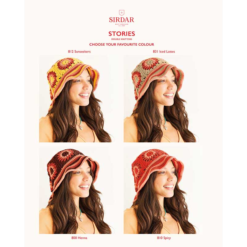 Backstage Bucket Hat in Sirdar Stories Dk - Image 3