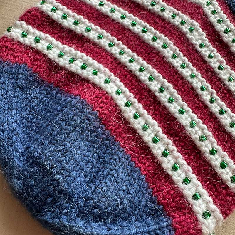 Christmas Wishes Festive Stocking in Rowan Alpaca Soft Dk Colour Pack by Debbie Abrahams - Limited Edition - Image 7