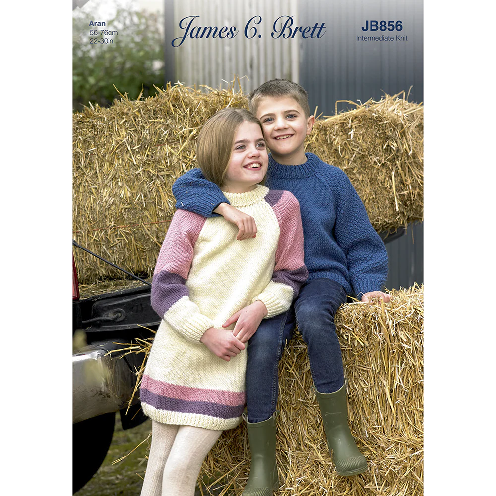 Dress and Sweater in James C Brett Croftland Aran