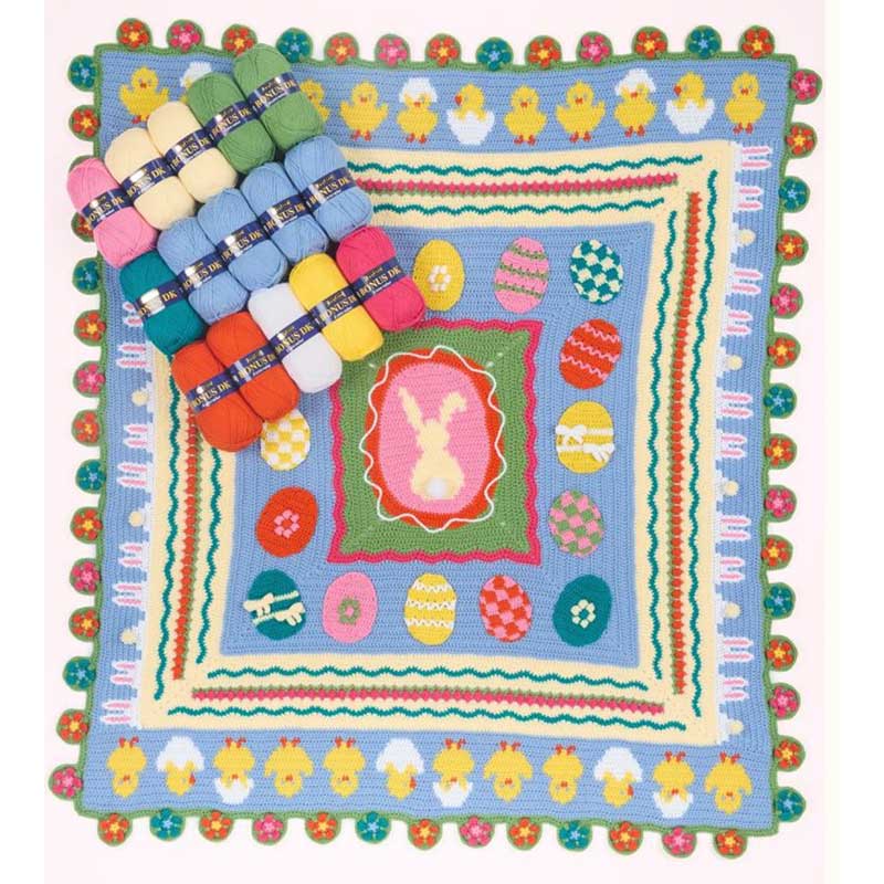 Easter Egg Blanket CAL in Hayfield Bonus Dk by Lottie and Albert - Image 4