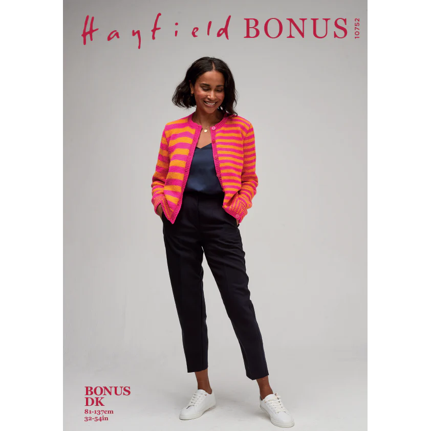Electric Asymmetric Cardigan in Hayfield Bonus Dk