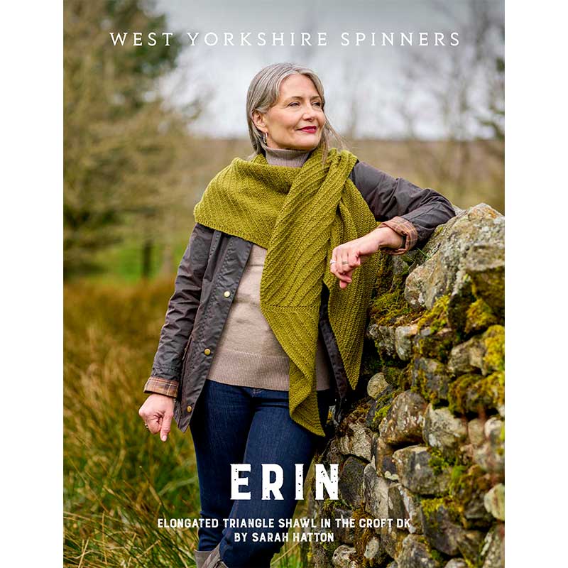 Erin Elongated Triangle Shawl in West Yorkshire Spinners The Croft Aran - Digital Version WYS1000344