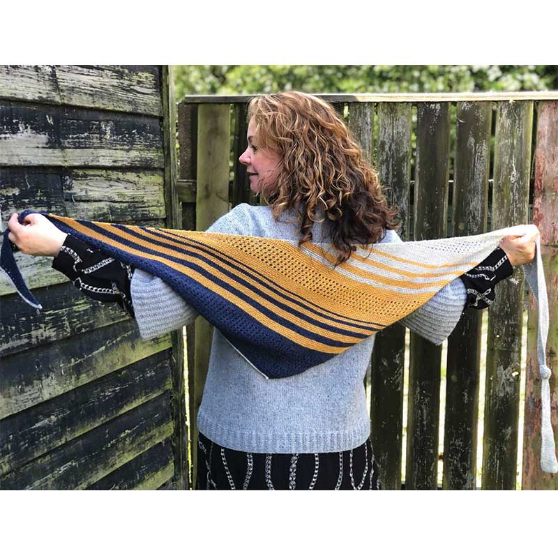 Faded Lines Shawl in CoopKnits Socks Yeah! 4ply - by Heike Gittins - Digital Version - Image 3