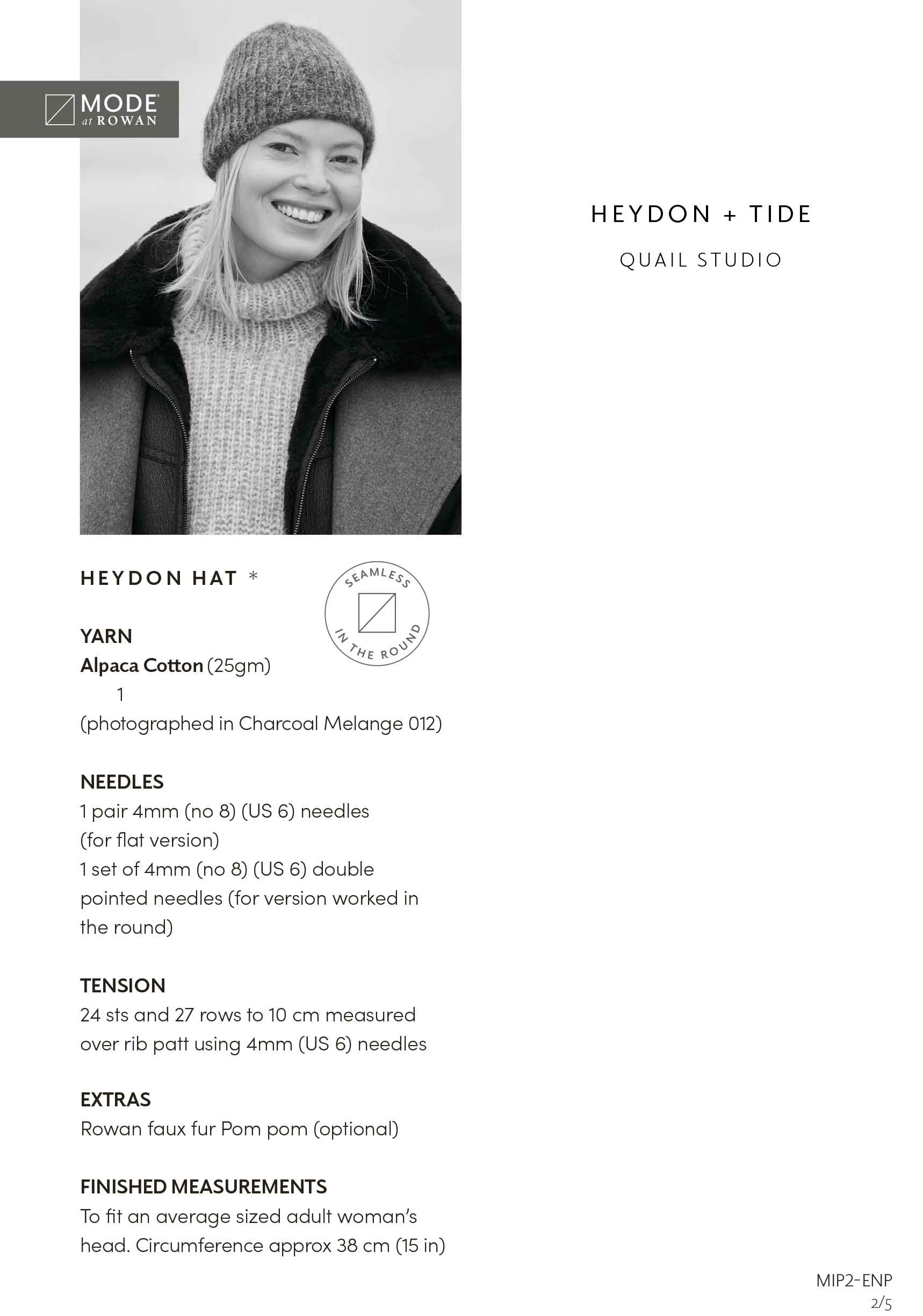 Heydon & Tide in Mode at Rowan Alpaca Cotton & Softest Alpaca - Digital Version MIP2-M - Image 2