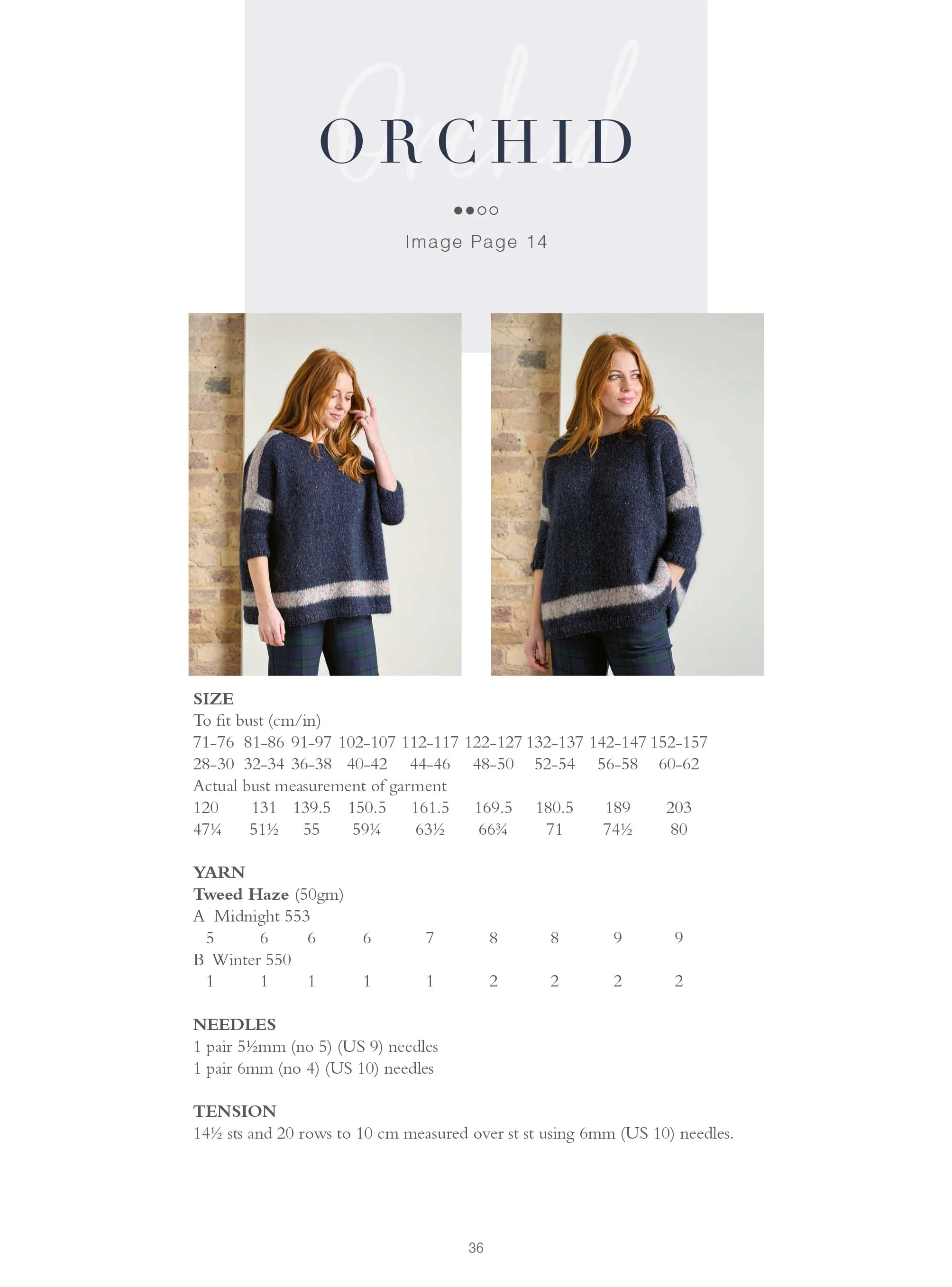 Orchid Sweater in Rowan Tweed Haze - Digital Version ZB325-00006 - Image 2