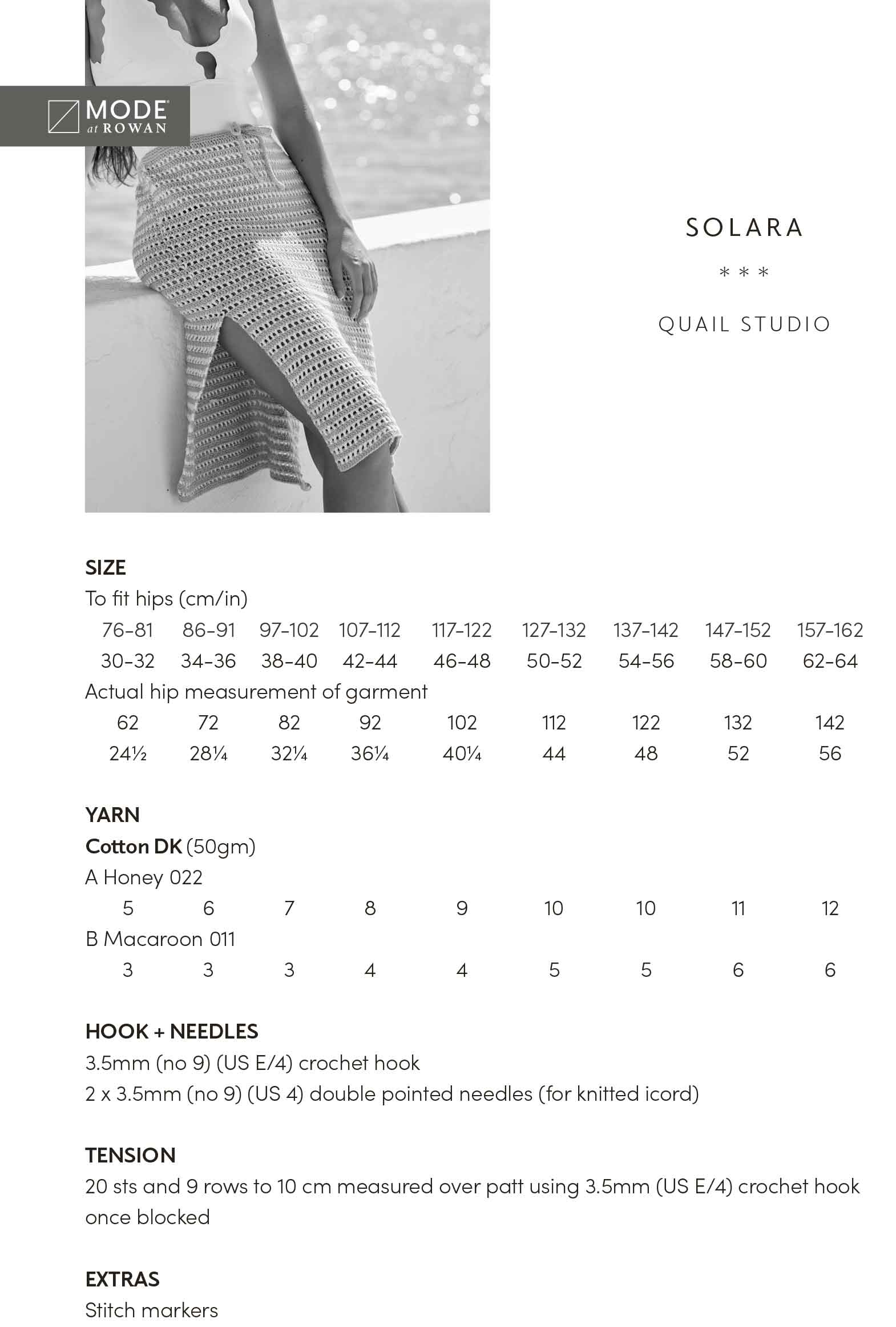 Solara Crochet Skirt in Mode at Rowan Cotton Dk - Digital Version MIP106 - Image 2