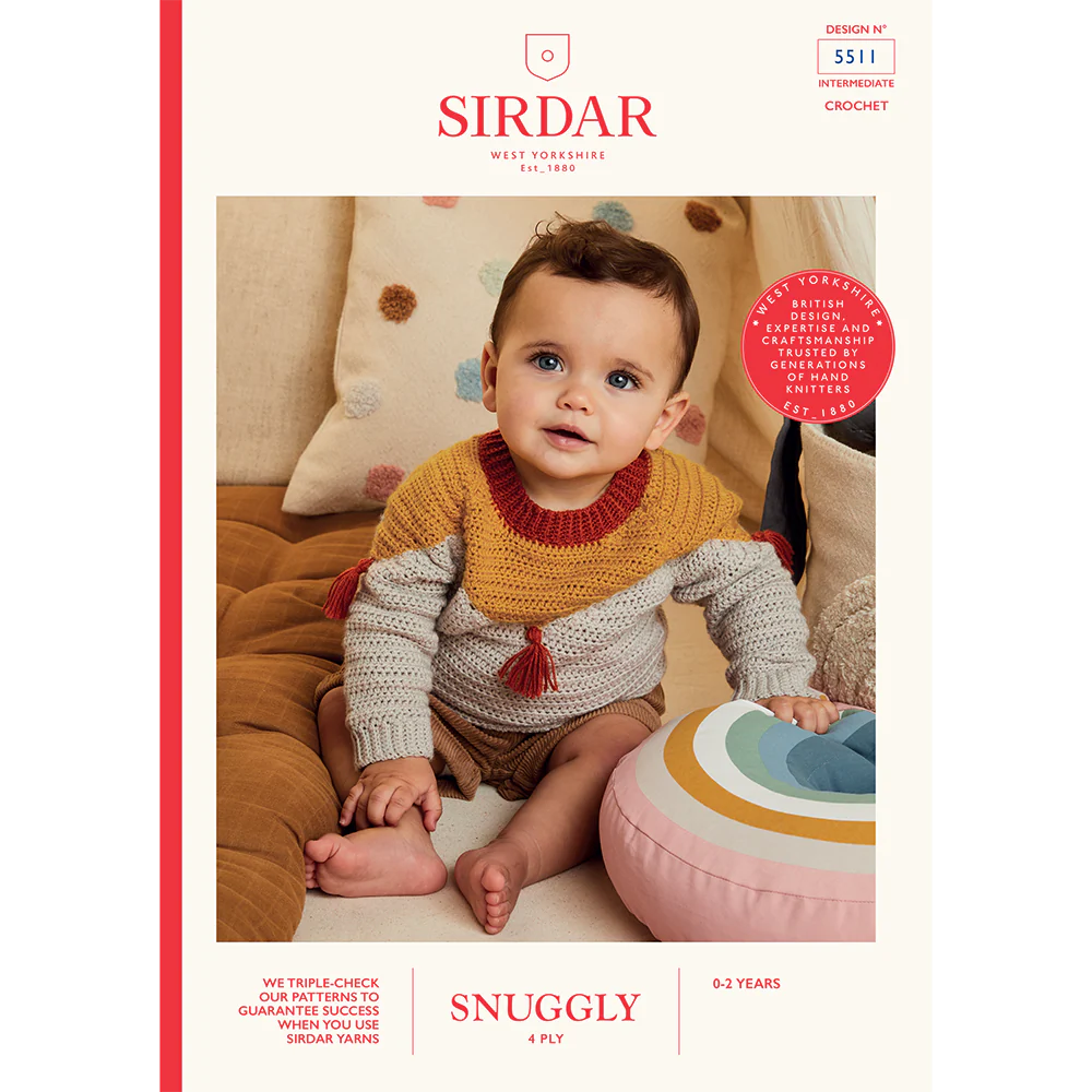 Tiny Tassled Sweater in Sirdar Snuggly 4ply