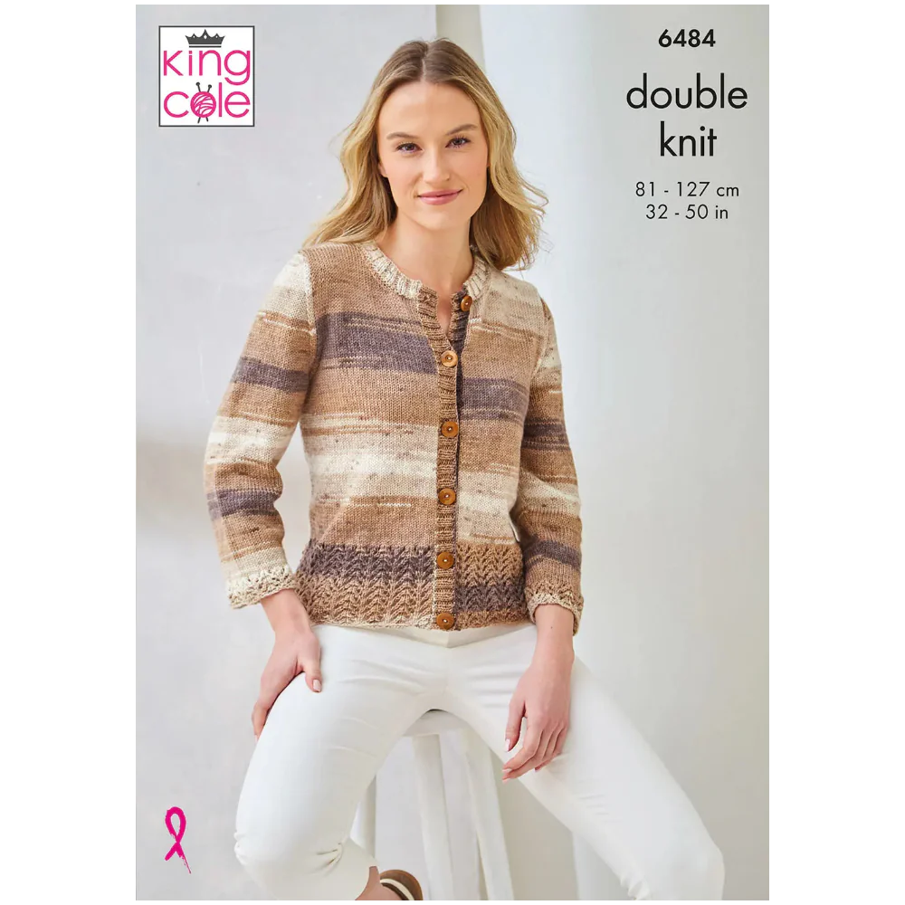 Top & Cardigan in King Cole Beaches Dk - Digital Version 6484